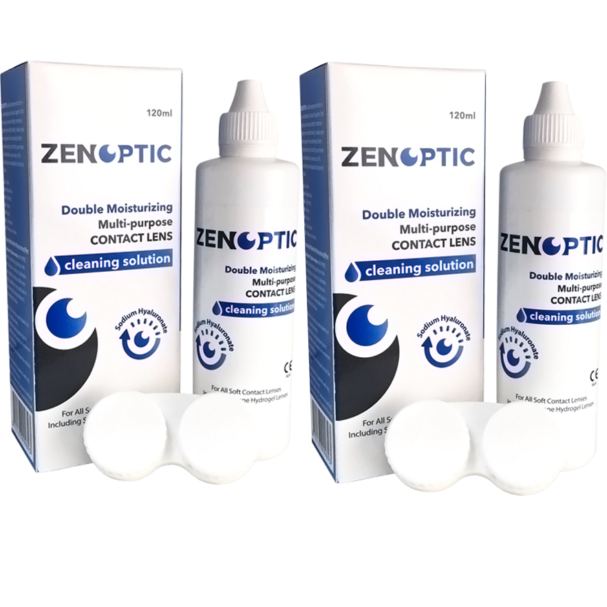 Comanda Solutie de curatare si intretinere lentile de contact ZENOPTIC Double Moisturizing 2 x 120 ml marca ZENOPTIC online