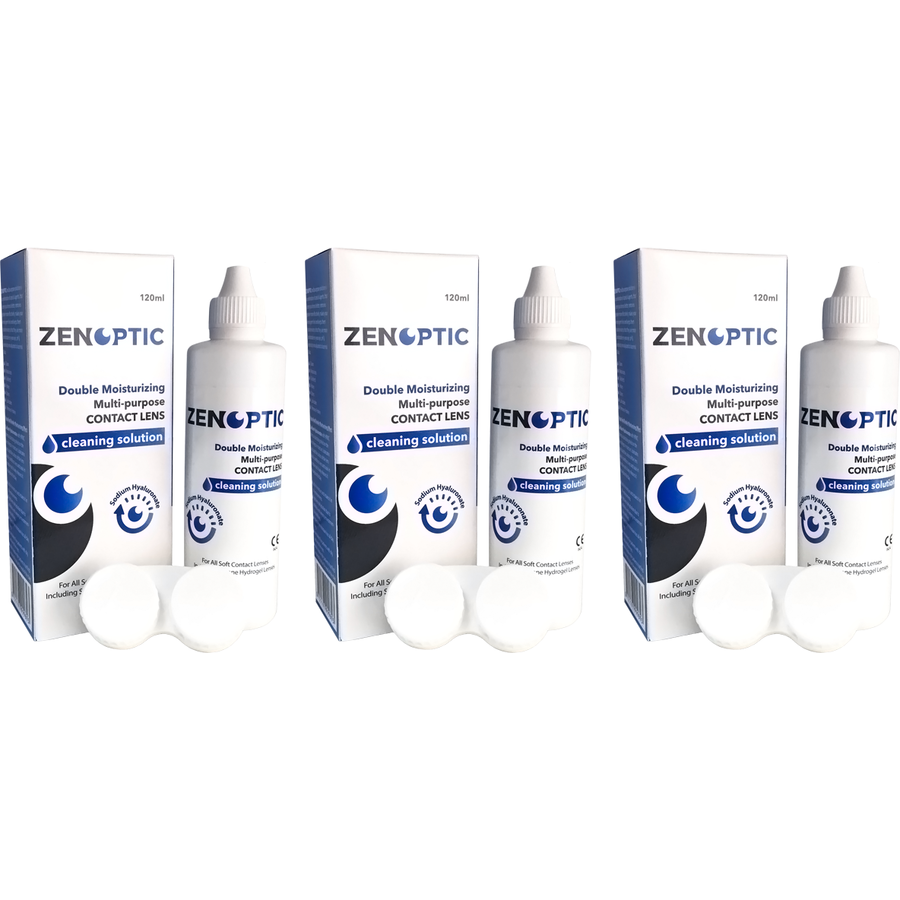Comanda Solutie de curatare si intretinere lentile de contact ZENOPTIC Double Moisturizing 3 x 120 ml marca ZENOPTIC online
