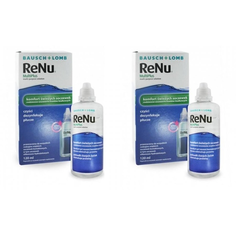 Comanda Solutie intretinere lentile de contact Renu Multi-Purpose 2 x 120 ml + suport lentile cadou marca Bausch & Lomb online