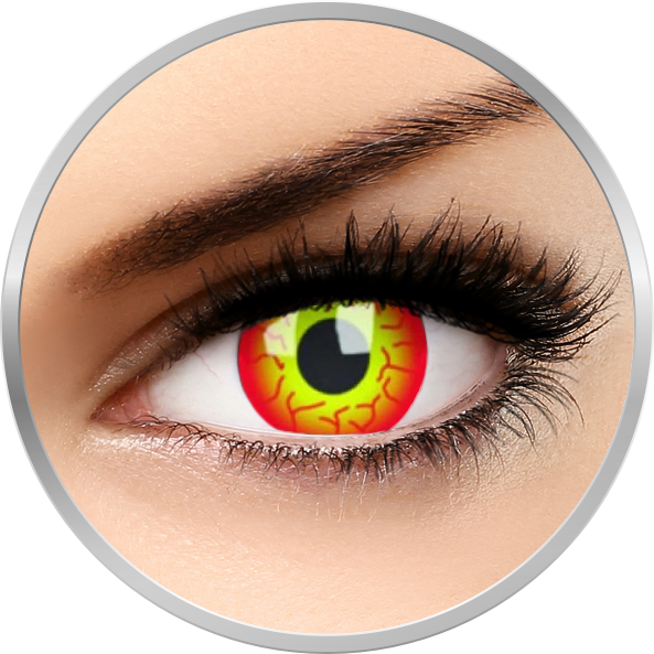 Lentile de contact Crazy Darth Maul – lentile de contact colorate rosii anuale – 360 purtari (2 lentile/cutie) marca ColourVUE cu comanda online