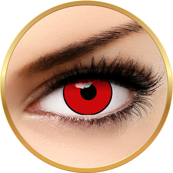 Lentile de contact Crazy Halloween Red Manson – lentile de contact pentru Halloween anuale – 365 purtari (2 lentile/cutie) marca Auva Vision cu comanda online