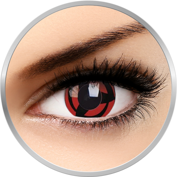 Lentile de contact Crazy Kakashi – lentile de contact colorate rosii anuale – 360 purtari (2 lentile/cutie) marca ColourVUE cu comanda online