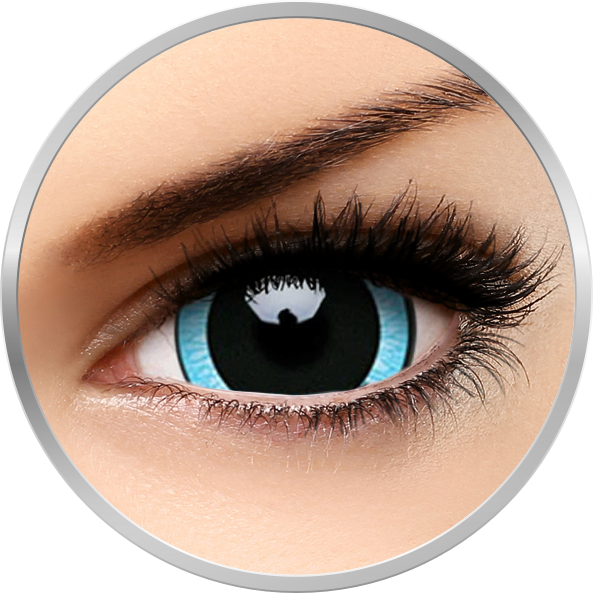 Lentile de contact Crazy Nebulos – lentile de contact colorate albastre/negre anuale – 360 purtari (2 lentile/cutie) marca ColourVUE cu comanda online