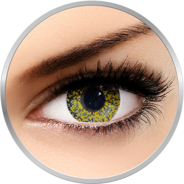 Lentile de contact Edit Glimmer Gold – lentile de contact colorate galbene trimestriale – 90 purtari (2 lentile/cutie) marca Edit cu comanda online