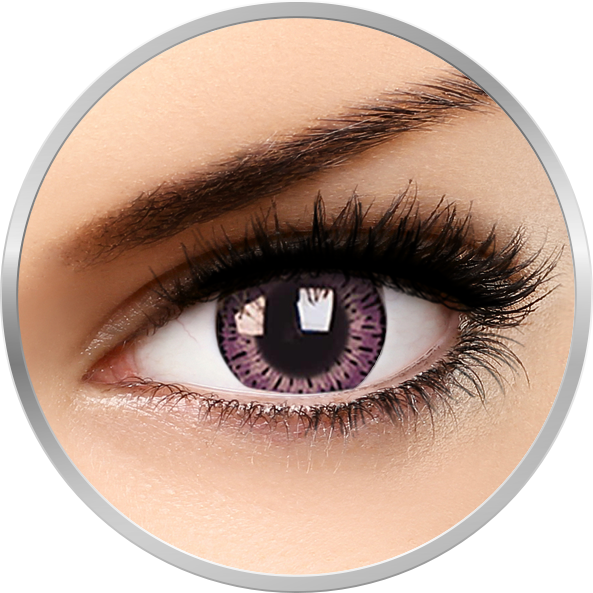 Lentile de contact Elegance Pink – lentile de contact colorate roz trimestriale – 90 purtari (2 lentile/cutie) marca ColourVUE cu comanda online