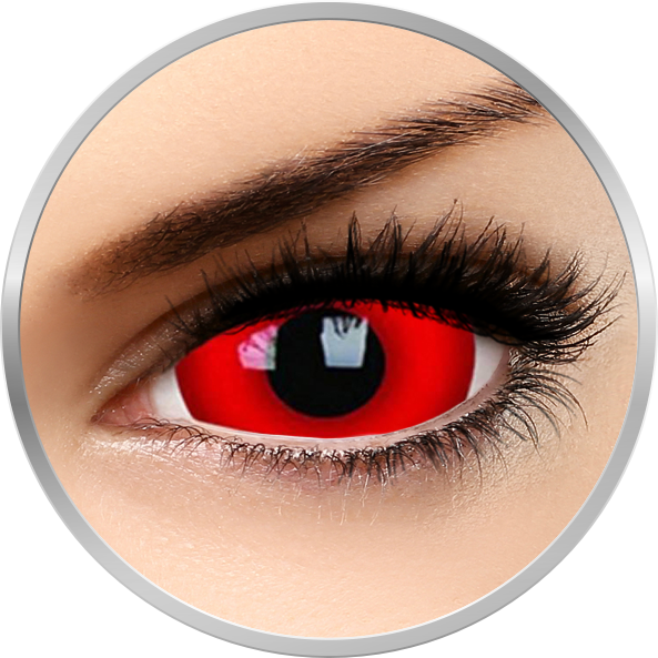 Lentile de contact Fancy Daredevil – lentile de contact colorate rosii anuale – 360 purtari (2 lentile/cutie) marca Phantasee cu comanda online