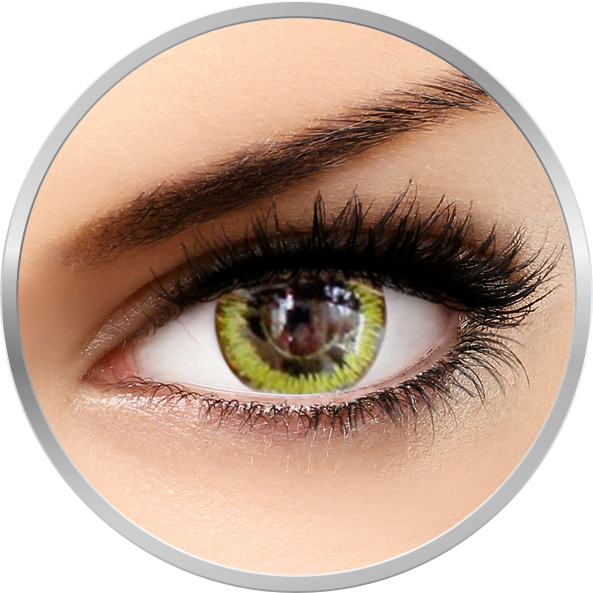 Lentile de contact Fancy Gaia – lentile de contact colorate galbene/negre anuale – 360 purtari (2 lentile/cutie) marca Phantasee cu comanda online