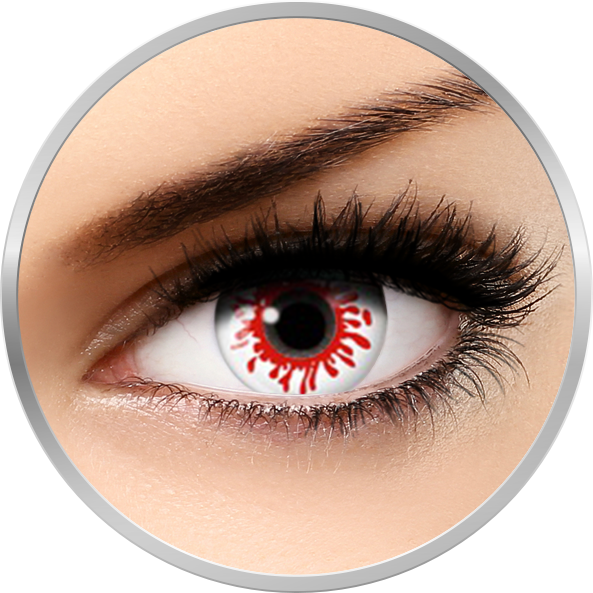 Lentile de contact Fantaisie Dead Blood – lentile de contact pentru Halloween anuale – 365 purtari (2 lentile/cutie) marca Auva Vision cu comanda online