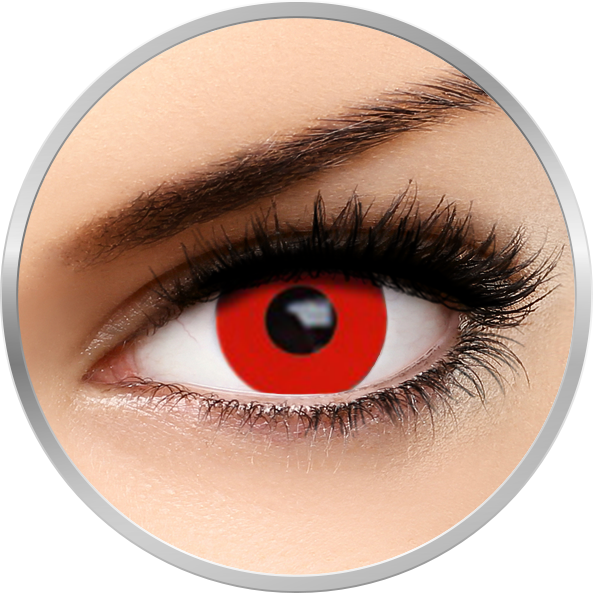 Lentile de contact Fantaisie Red Out – lentile de contact pentru Halloween anuale – 365 purtari (2 lentile/cutie) marca Auva Vision cu comanda online