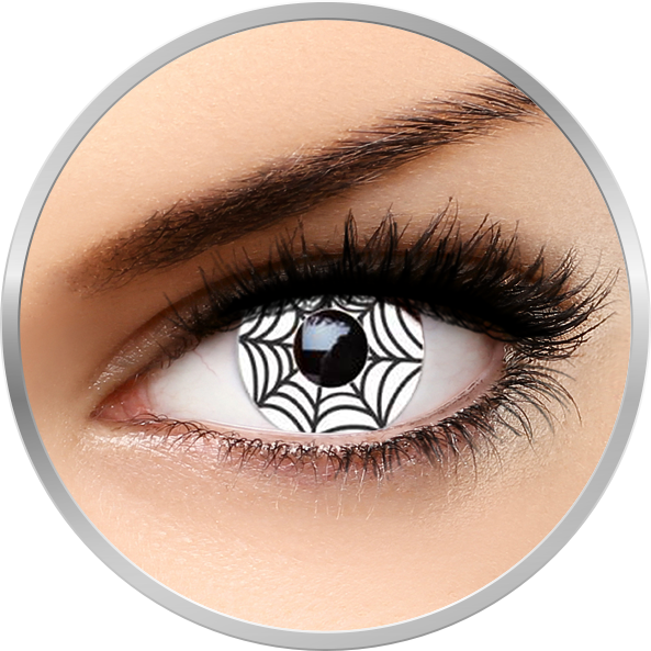 Lentile de contact Fantaisie Spider – lentile de contact pentru Halloween 1 purtare – One day (2 lentile/cutie) marca Auva Vision cu comanda online