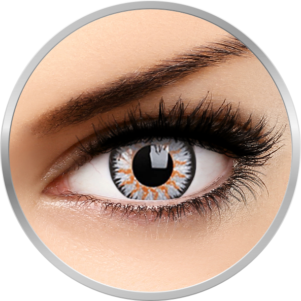Lentile de contact Glamour Grey – lentile de contact colorate gri trimestriale – 90 purtari (2 lentile/cutie) marca ColourVUE cu comanda online