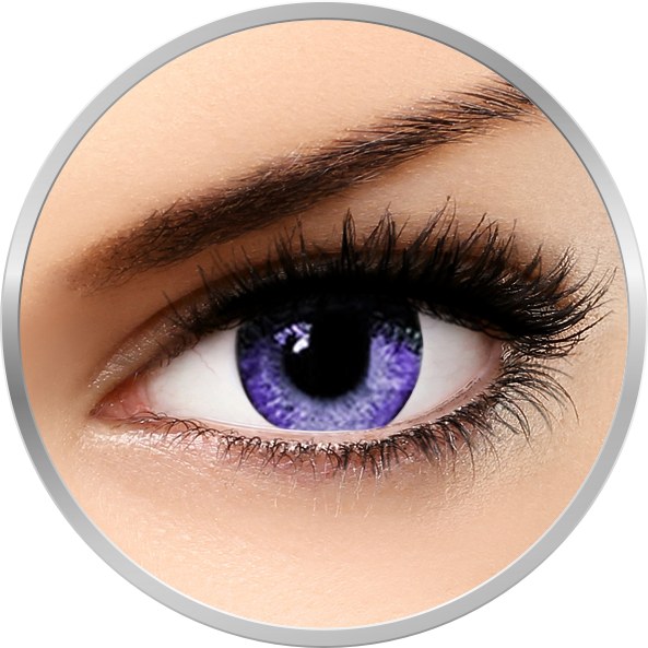 Lentile de contact Queen’s Solitaire Violet – lentile de contact colorate violet trimestriale – 90 purtari (2 lentile/cutie) marca Soleko cu comanda online