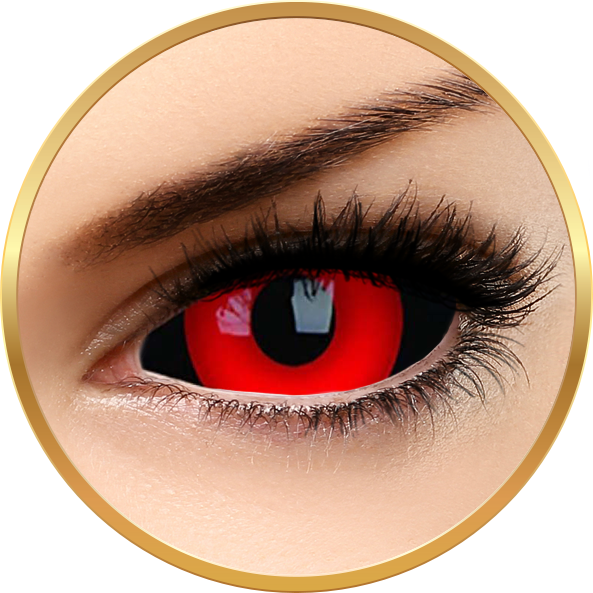 Lentile de contact Sclera Gremlin – lentile de contact colorate rosii anuale – 185 purtari (2 lentile/cutie) marca ColourVUE cu comanda online