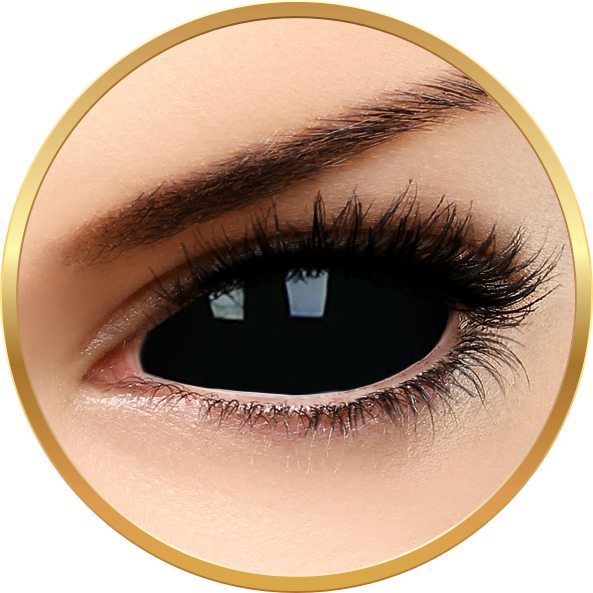 Lentile de contact Sclera Sabretooth – lentile de contact colorate negre anuale – 185 purtari (2 lentile/cutie) marca ColourVUE cu comanda online