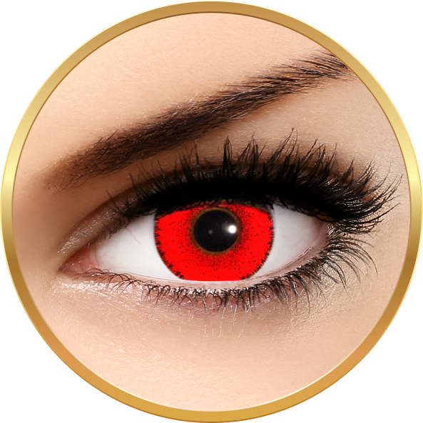 Lentile de contact Solotica Solflex Colors Hype Vermelha Red – lentile de contact colorate rosii lunare – 30 purtari (2 lentile/cutie) marca Solotica cu comanda online