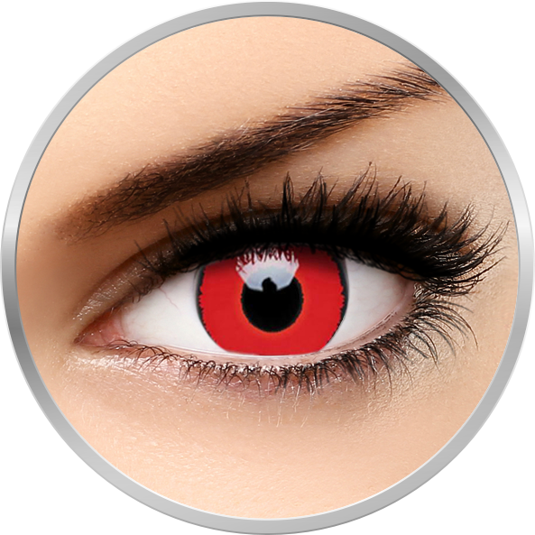 Lentile de contact Voldermort – lentile de contact colorate rosii trimestriale – 90 purtari (2 lentile/cutie) marca ColourVUE cu comanda online