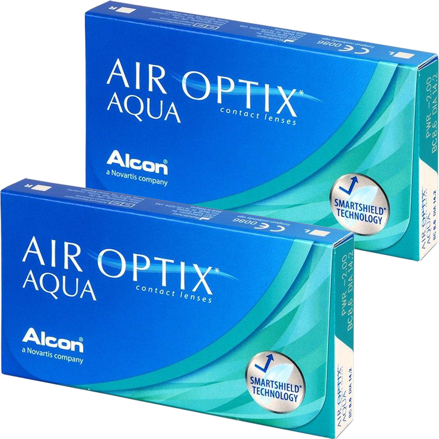 Lentile de contact cu dioptrii Alcon / Ciba Vision Air Optix Aqua lunare 2 x 6 lentile / cutie cu comanda online