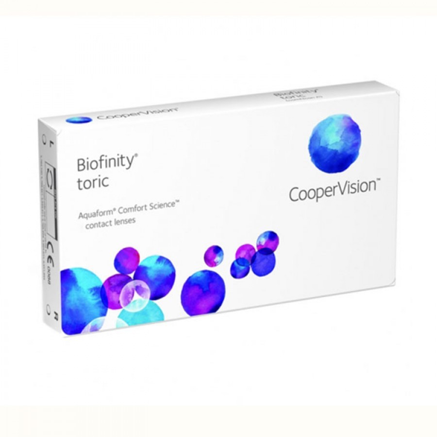 Lentile de contact cu dioptrii Cooper Vision Biofinity Toric lunare 3 lentile / cutie cu comanda online