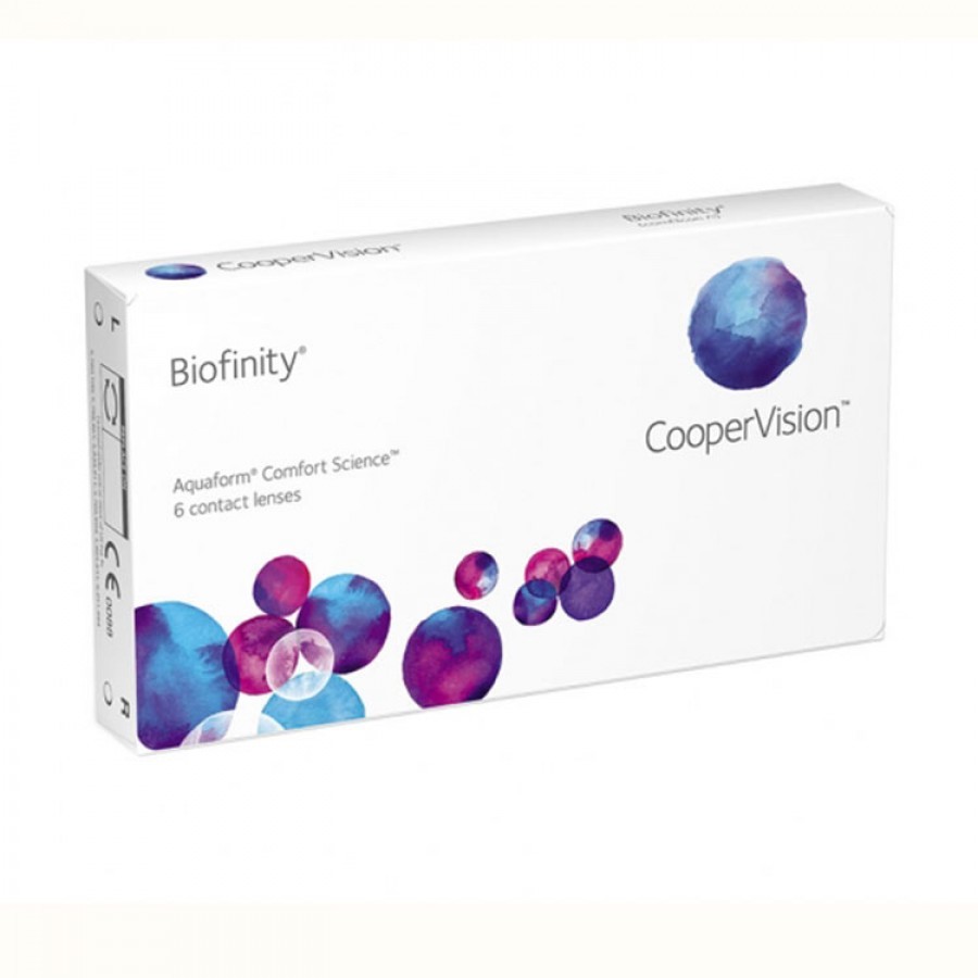 Lentile de contact cu dioptrii Cooper Vision Biofinity lunare 6 lentile / cutie cu comanda online