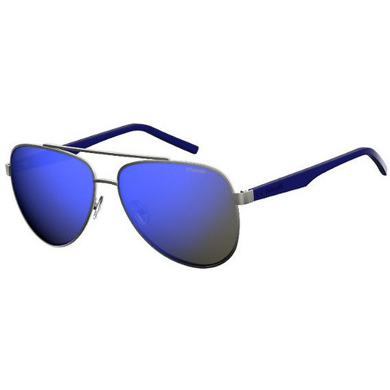 Ochelari de soare barbati POLAROID PLD 2043/S R80 Pilot Gri-Albastri originali cu lentila Polarizata cu comanda online