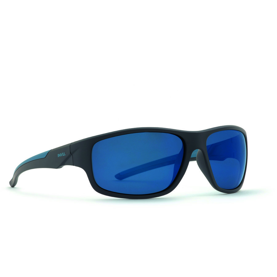 Ochelari de soare barbati ULTRAPOLARIZATI INVU A2708C Sport Albastri originali cu lentila Polarizata cu comanda online