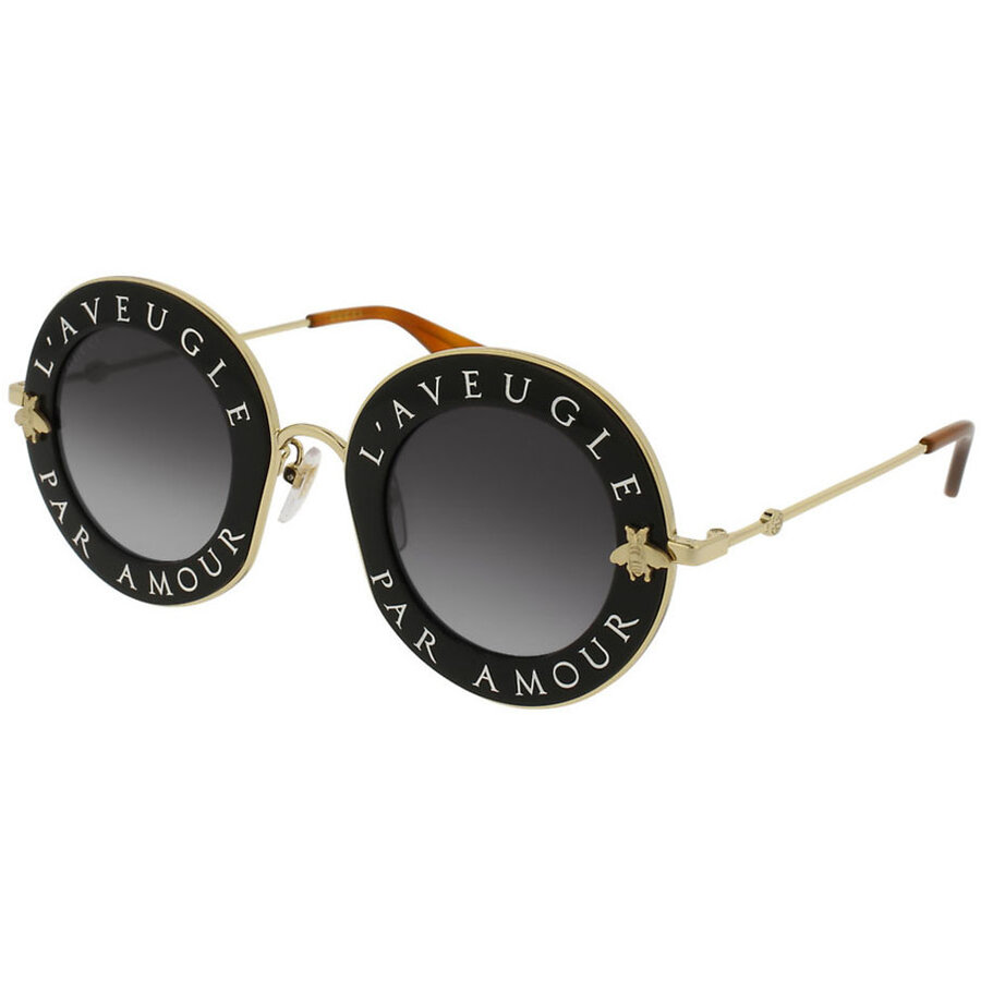 Ochelari de soare dama Gucci GG0113S 001 Rotunzi Gri Gradient originali cu comanda online