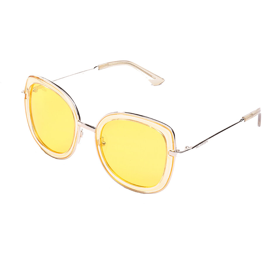 Ochelari de soare dama Polarizen 99068 Yellow Supradimensionati Galbeni originali cu lentila Polarizata cu comanda online