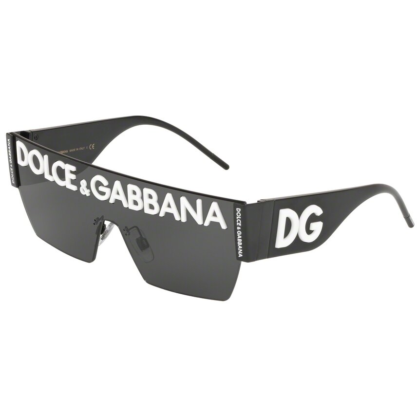 Ochelari de soare unisex Dolce & Gabbana DG2233 01/87 Rectangulari Gri originali cu rama de Metal cu comanda online