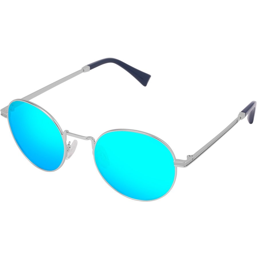 Ochelari de soare unisex Hawkers MOMA5 SILVER CLEAR BLUE Rotunzi Albastri Oglinda originali cu comanda online