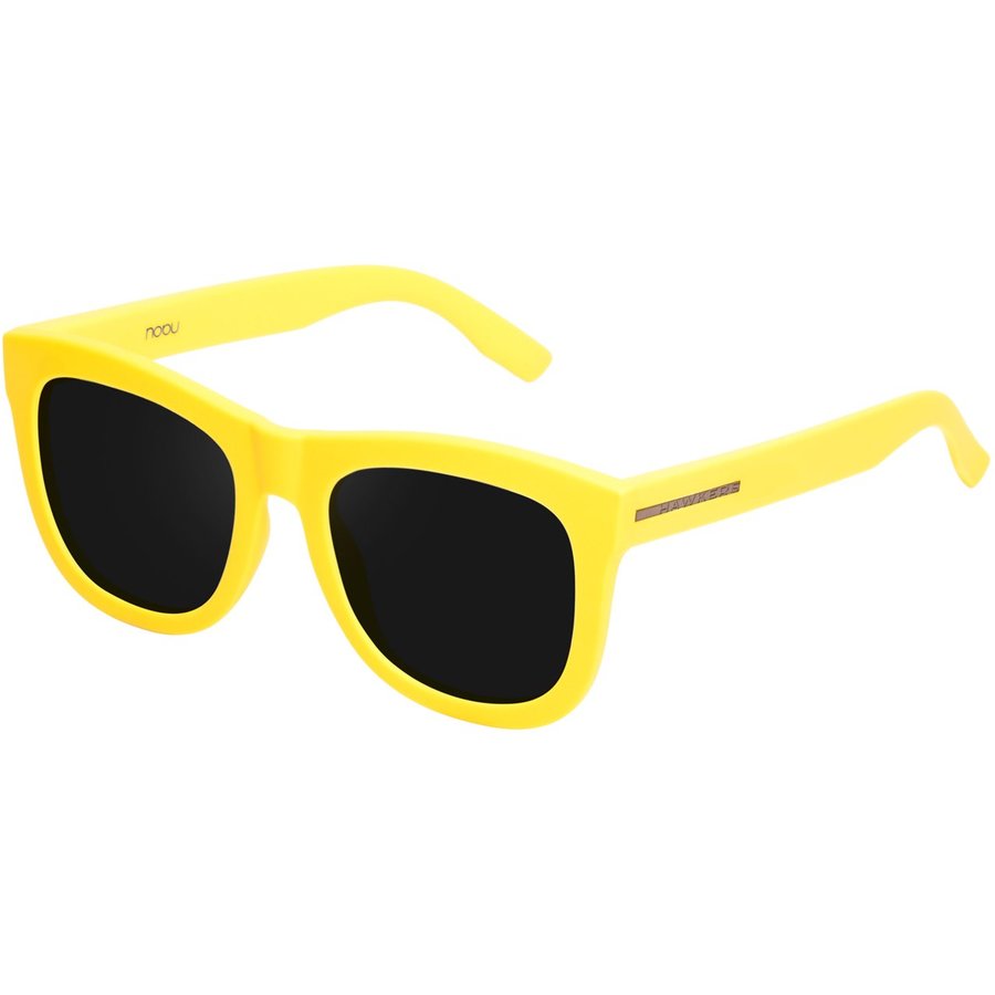 Ochelari de soare unisex Hawkers NOB08 Rubber Yellow Dark Nobu Patrati Negri originali cu rama de TR90 cu comanda online