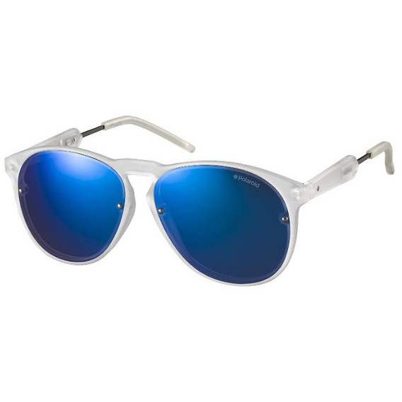 Ochelari de soare unisex POLAROID PLD 6021/S TNY/JY Ovali Albastri originali cu lentila Polarizata cu comanda online