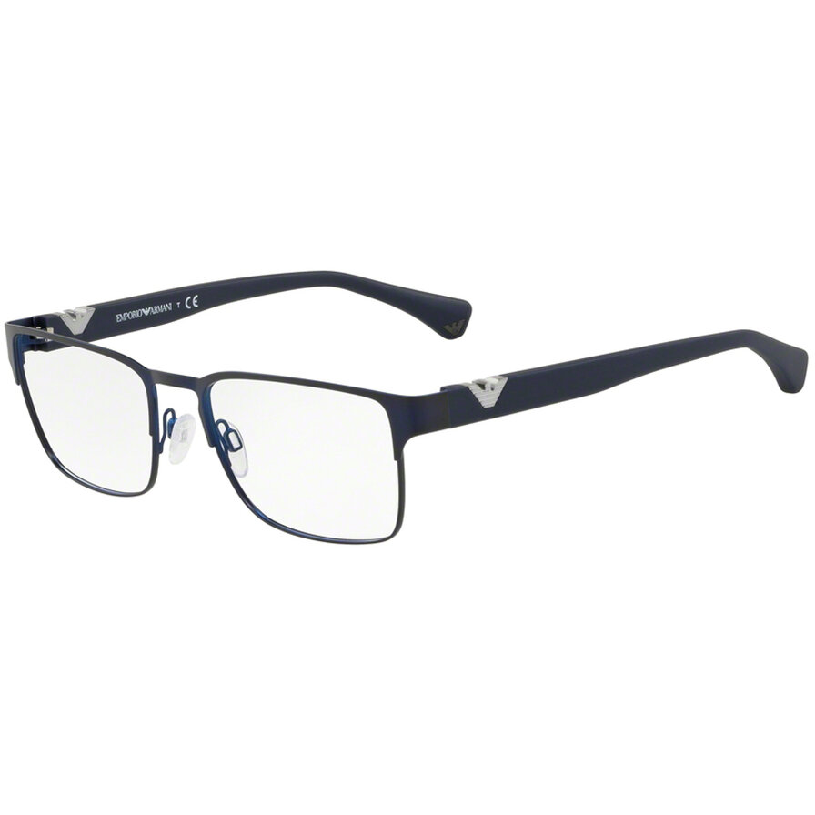 Rame ochelari de vedere Emporio Armani barbati EA1027 3100 Rectangulare Albastre originale din Metal cu comanda online