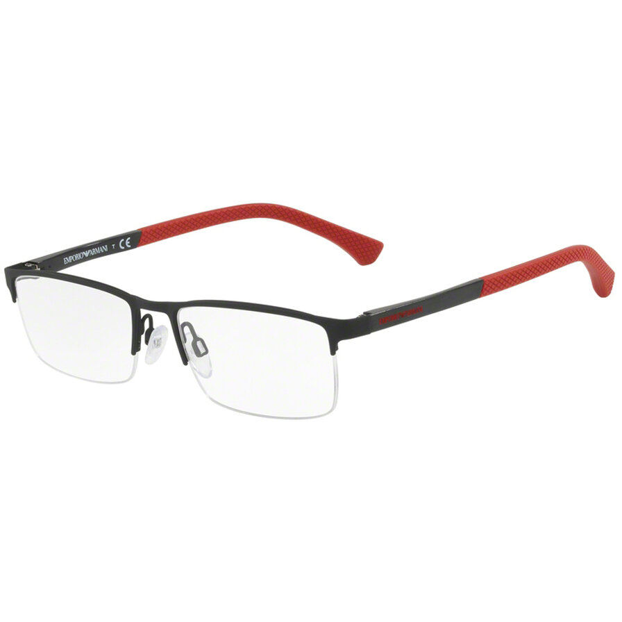 Rame ochelari de vedere Emporio Armani barbati EA1041 3109 Rectangulare Negre originale din Metal cu comanda online