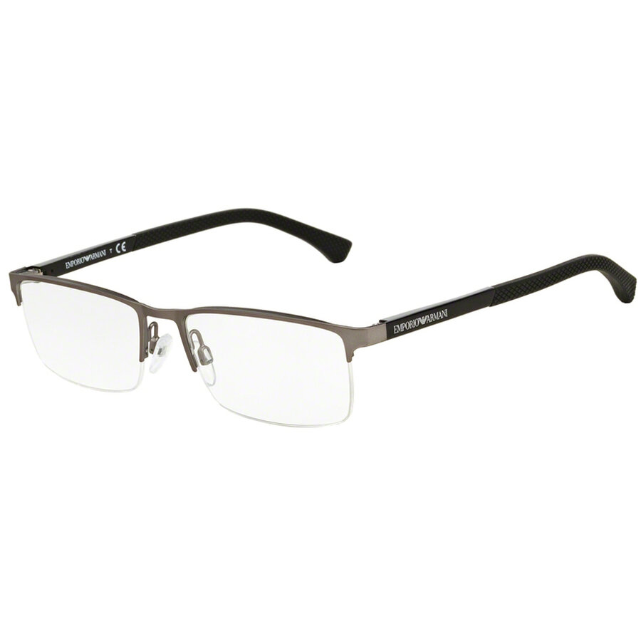Rame ochelari de vedere Emporio Armani barbati EA1041 3130 Rectangulare Gri originale din Metal cu comanda online