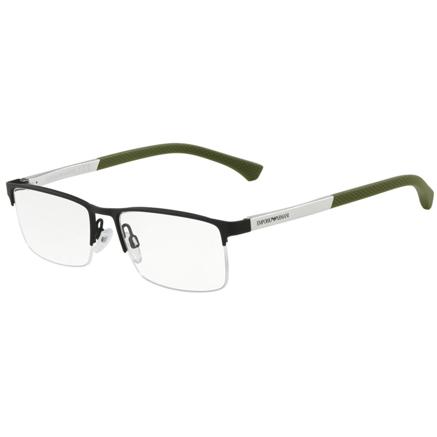 Rame ochelari de vedere Emporio Armani barbati EA1041 3272 Rectangulare Negre originale din Metal cu comanda online