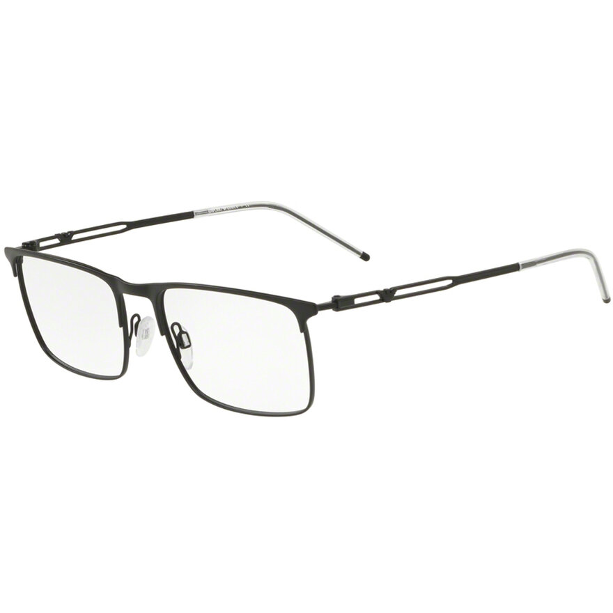 Rame ochelari de vedere Emporio Armani barbati EA1083 3001 Rectangulare Negre originale din Metal cu comanda online