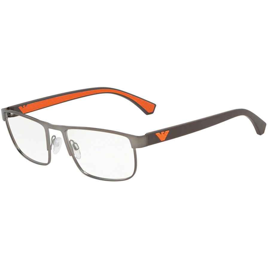 Rame ochelari de vedere Emporio Armani barbati EA1086 3003 Rectangulare Gri originale din Metal cu comanda online