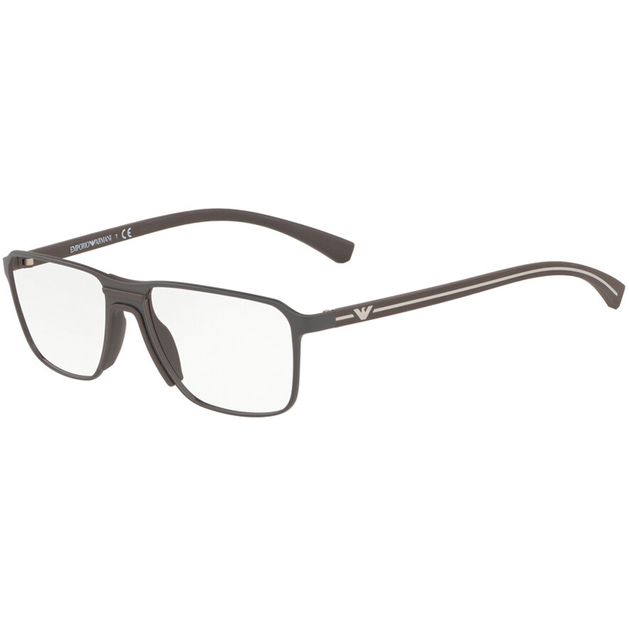 Rame ochelari de vedere Emporio Armani barbati EA1089 3242 Rectangulare Maro originale din Metal cu comanda online