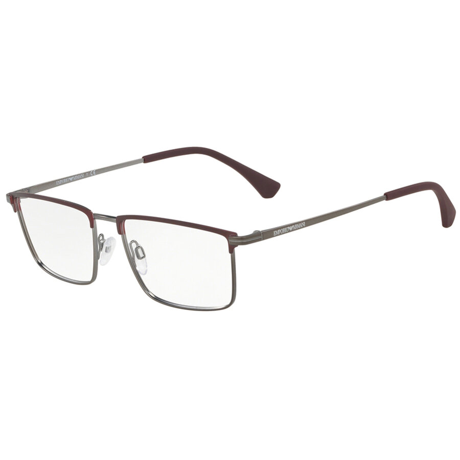 Rame ochelari de vedere Emporio Armani barbati EA1090 3232 Rectangulare Rosii originale din Metal cu comanda online