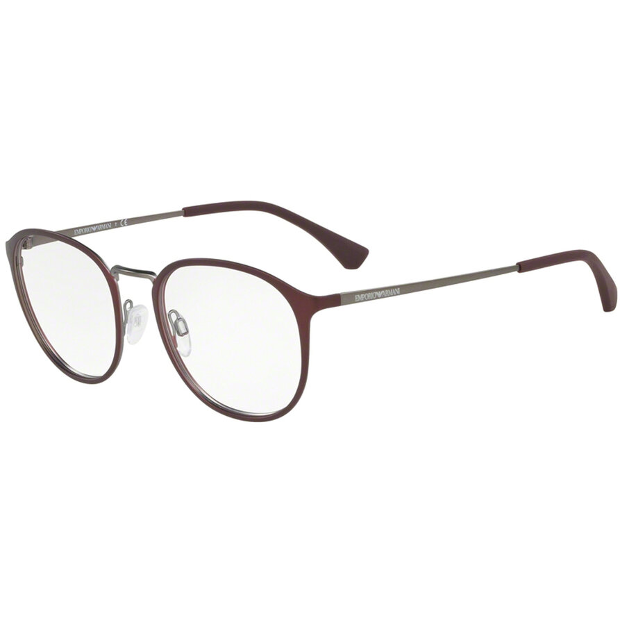 Rame ochelari de vedere Emporio Armani barbati EA1091 3232 Rotunde Rosii originale din Metal cu comanda online