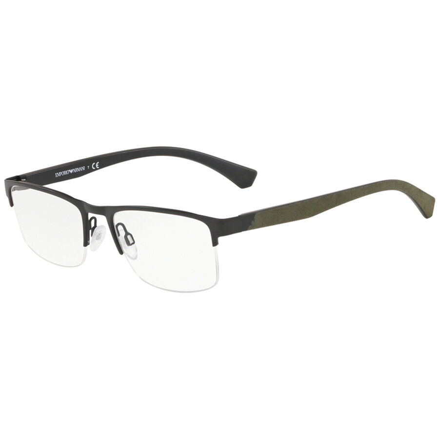 Rame ochelari de vedere Emporio Armani barbati EA1094 3001 Rectangulare Negre originale din Metal cu comanda online