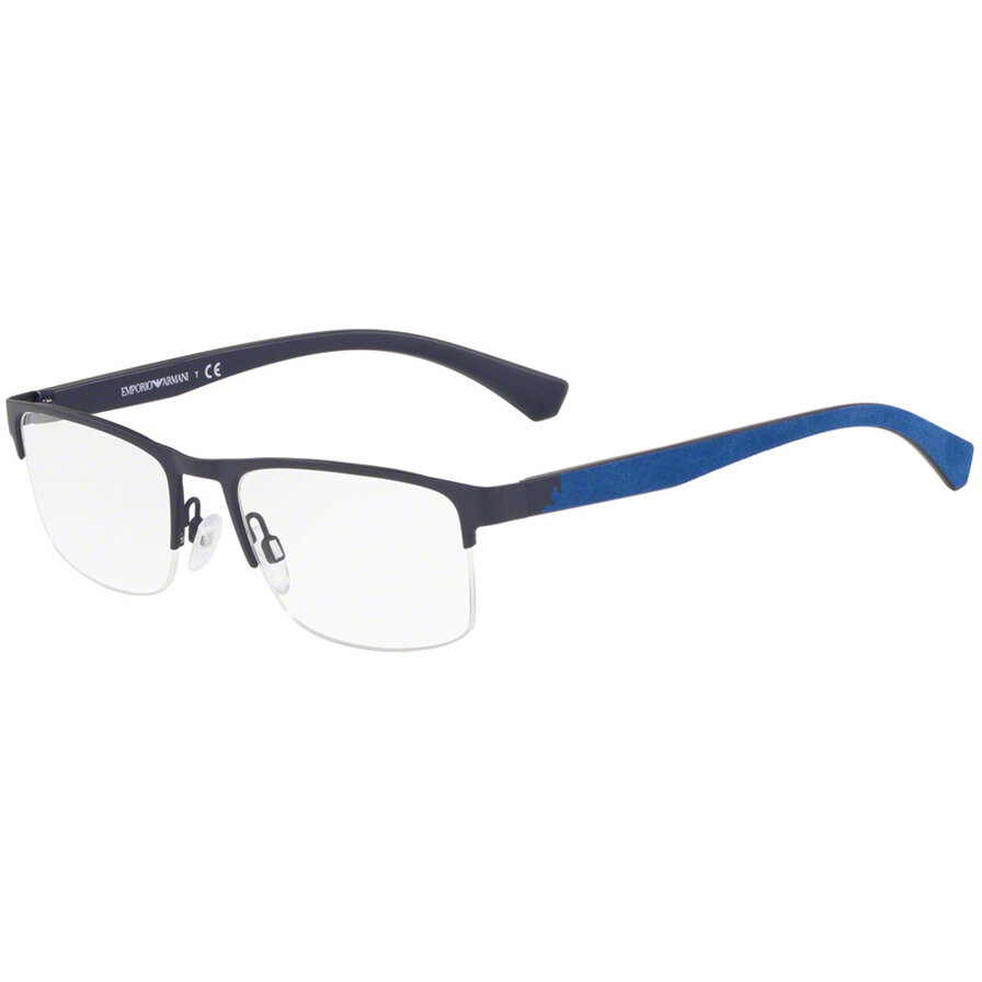Rame ochelari de vedere Emporio Armani barbati EA1094 3131 Rectangulare Albastre originale din Metal cu comanda online