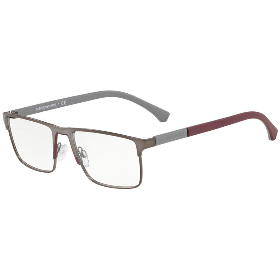 Rame ochelari de vedere Emporio Armani barbati EA1095 3003 Rectangulare Gri originale din Metal cu comanda online