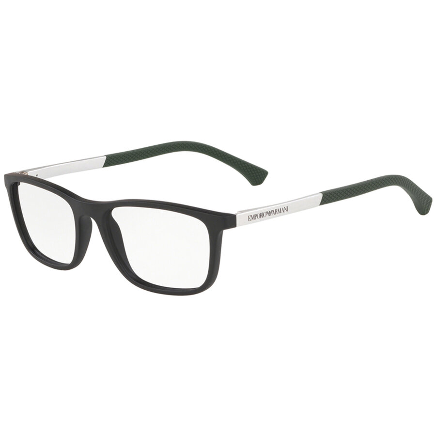 Rame ochelari de vedere Emporio Armani barbati EA3069 5756 Rectangulare Negre originale din Plastic cu comanda online