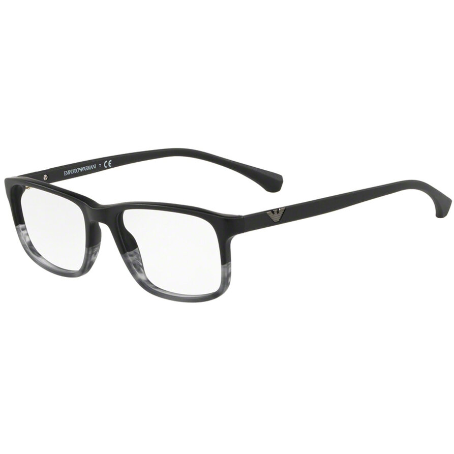 Rame ochelari de vedere Emporio Armani barbati EA3098 5566 Rectangulare Negre originale din Plastic cu comanda online