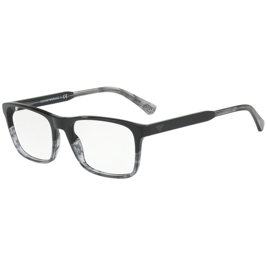 Rame ochelari de vedere Emporio Armani barbati EA3120 5566 Rectangulare Negre originale din Plastic cu comanda online
