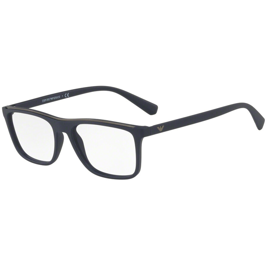 Rame ochelari de vedere Emporio Armani barbati EA3124 5638 Rectangulare Negre originale din Plastic cu comanda online
