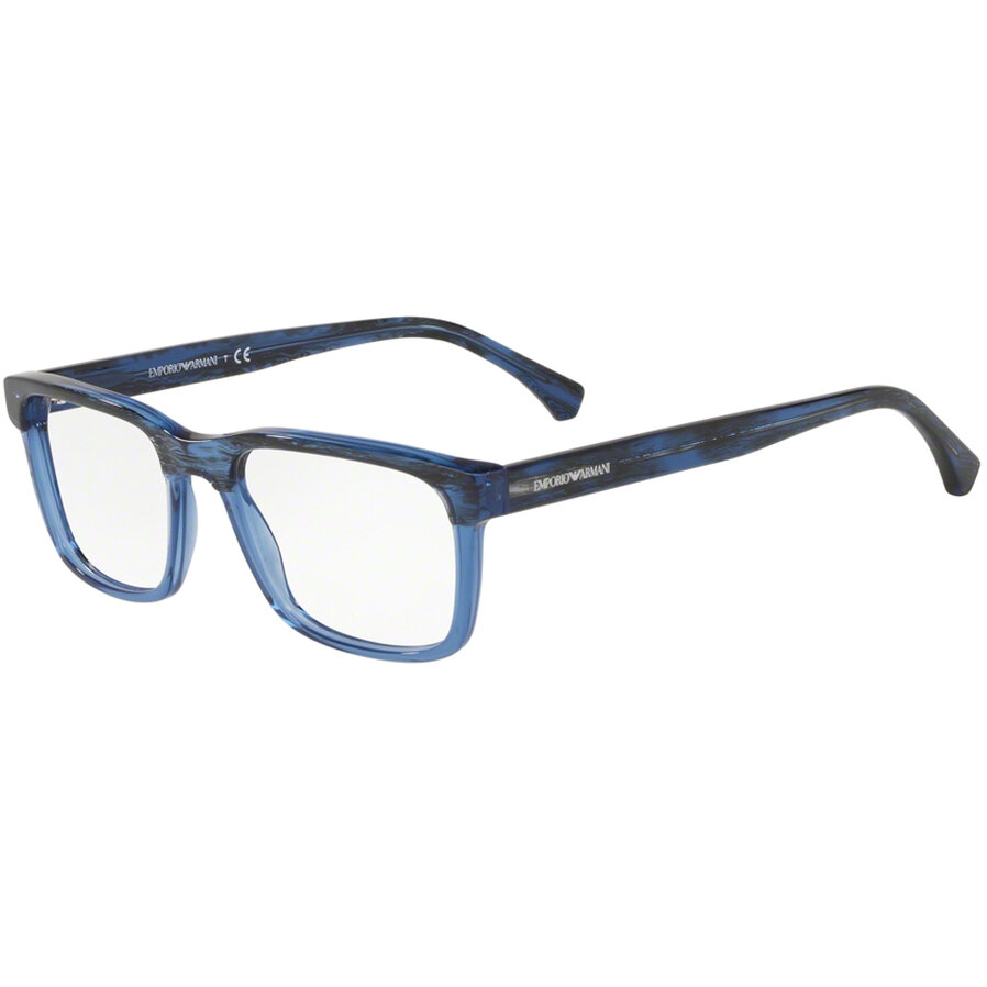 Rame ochelari de vedere Emporio Armani barbati EA3148 5748 Rectangulare Albastre originale din Plastic cu comanda online