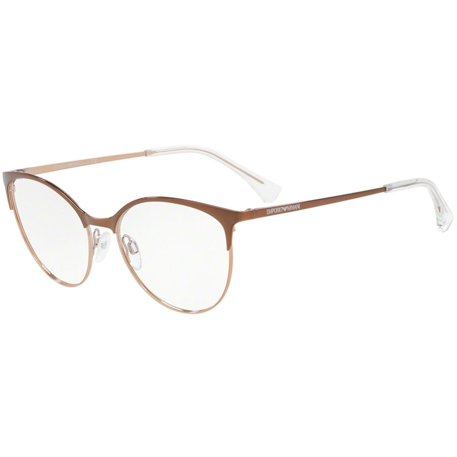 Rame ochelari de vedere Emporio Armani dama EA1087 3268 Cat-eye Maro originale din Metal cu comanda online