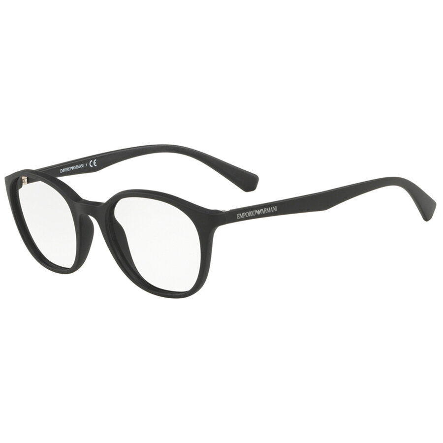 Rame ochelari de vedere Emporio Armani dama EA3079 5042 Rotunde Negre originale din Plastic cu comanda online